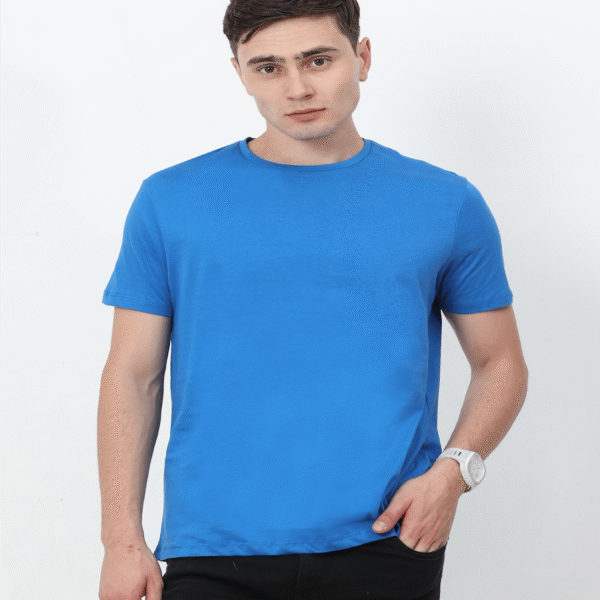 Liquid Cotton Round Neck - Atlantic Blue
