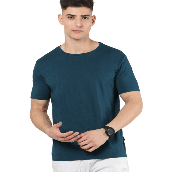 Liquid Cotton Round Neck – Petrol