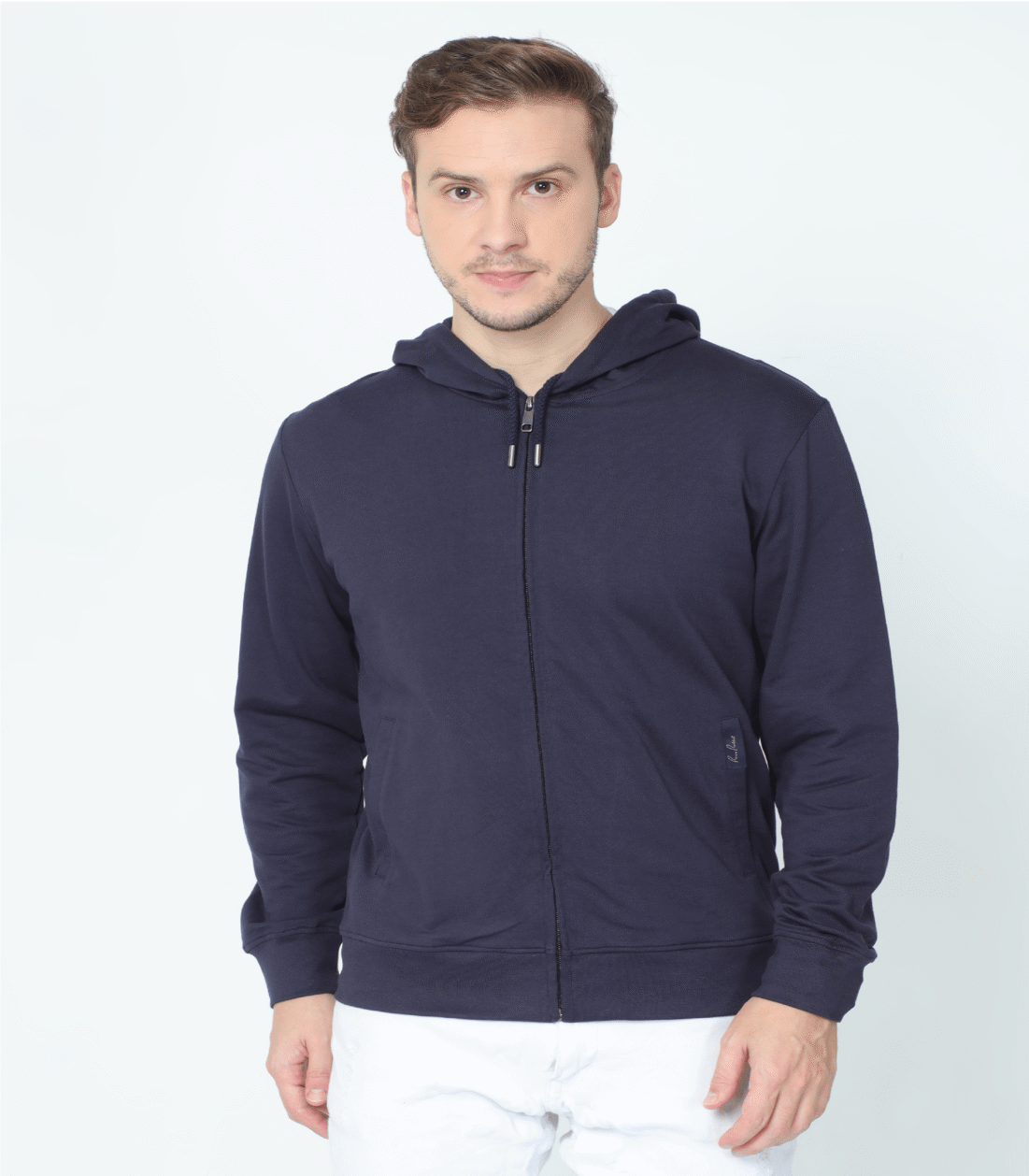 Zipper Hoodie – Navy