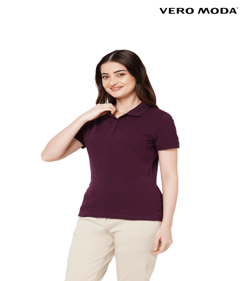 VM Wine Polo T- Shirt (Women)