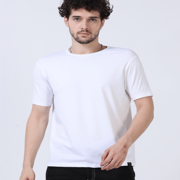 Signature Round Neck – White