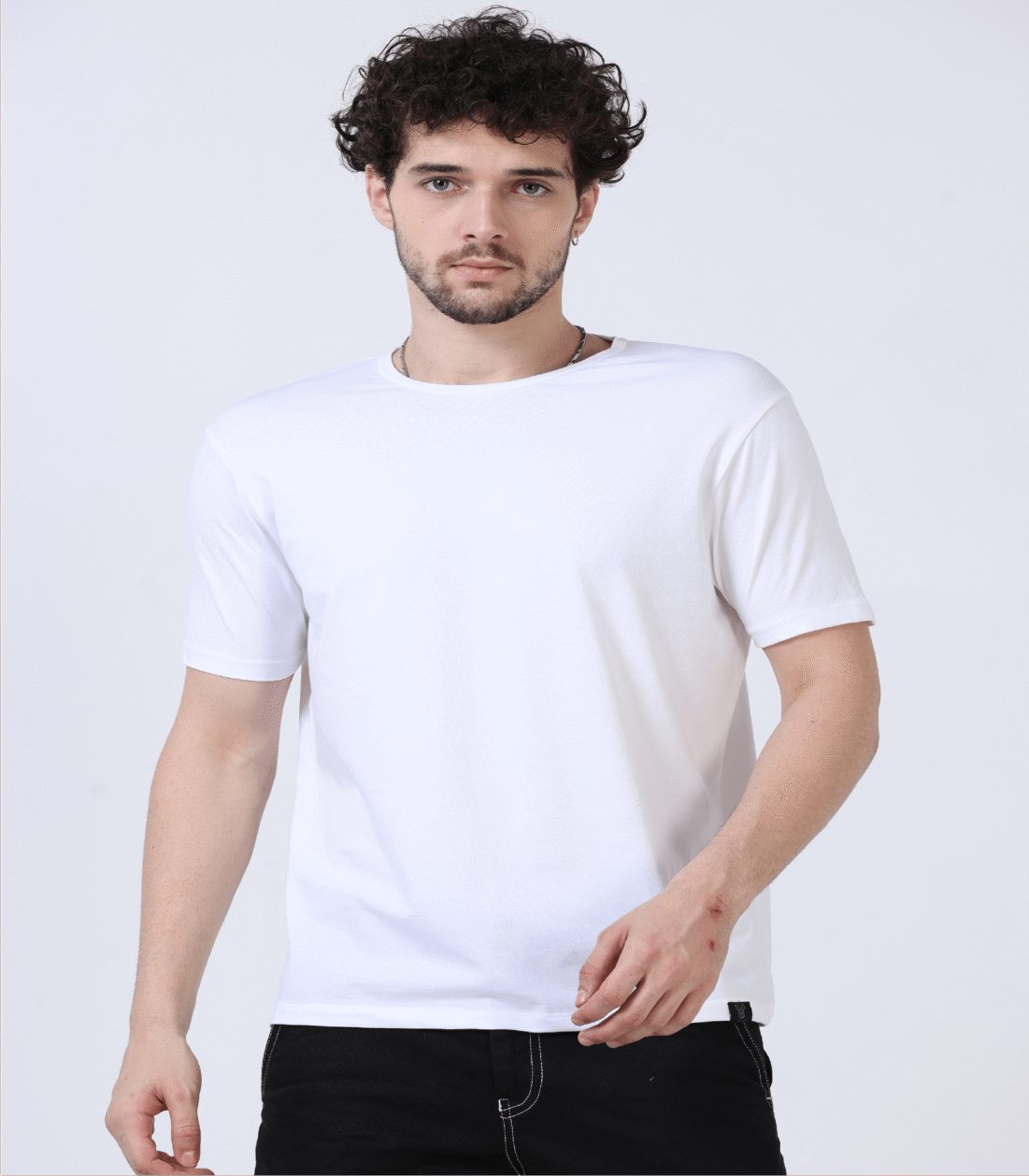 Signature Round Neck – White