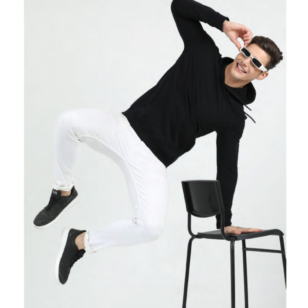 Caslay Zipper Hoodie(Recycled) Black