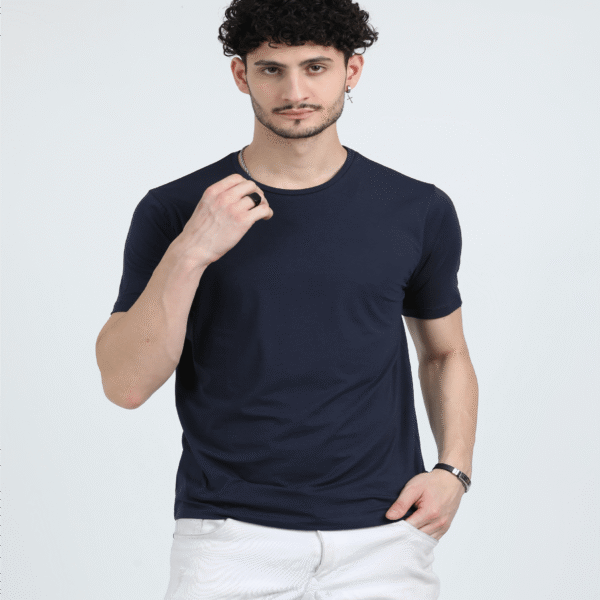 Signature Round Neck – Navy Blue