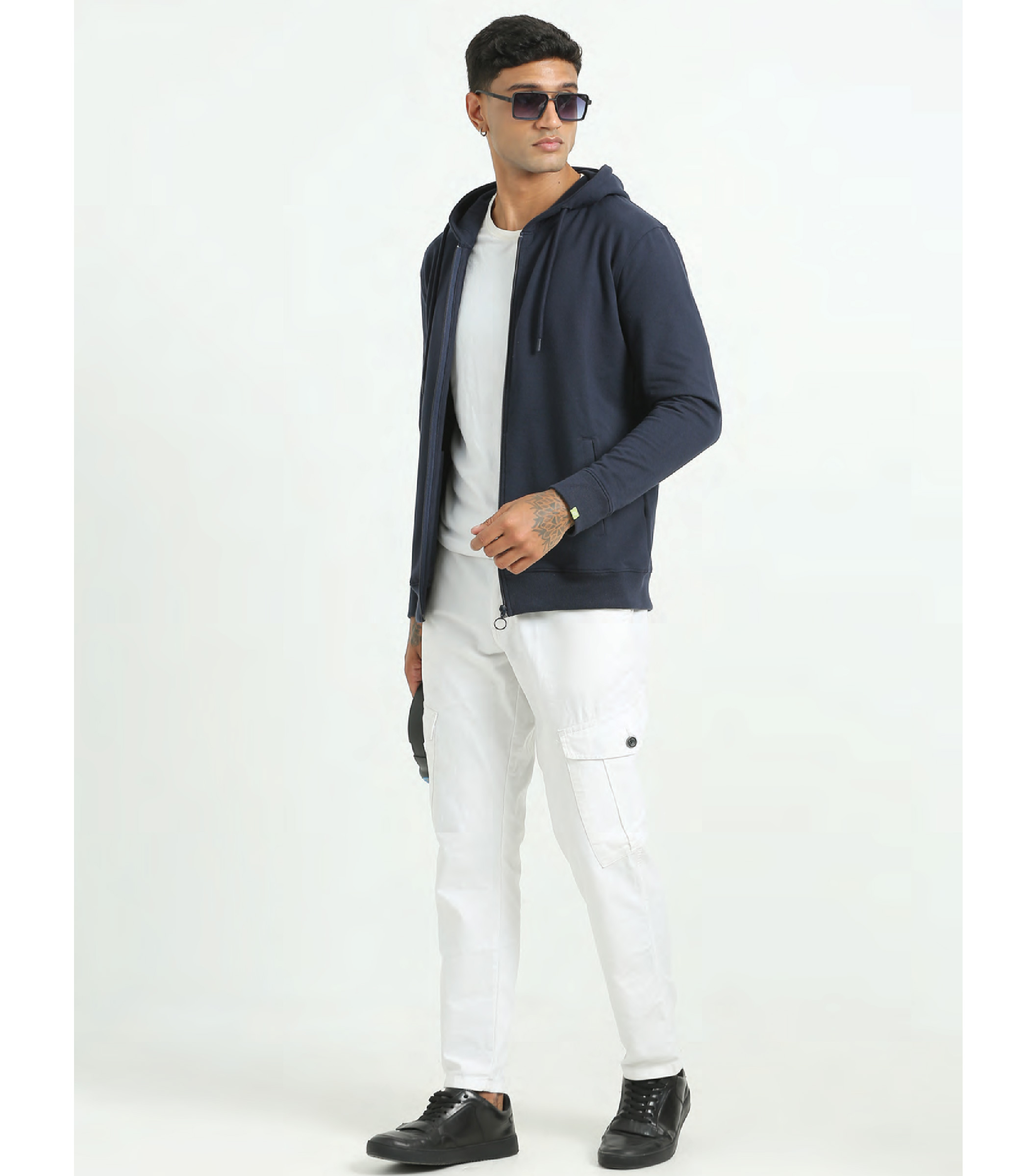 Caslay Zipper Navy Blue