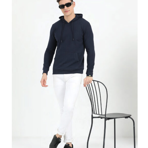 Caslay Zipper Hoodie(Recycled) Navy Blue