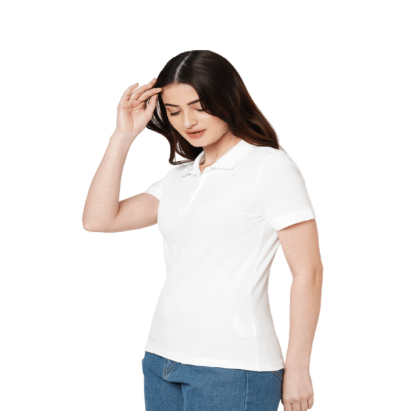 VM White Polo T- shirt (Women)