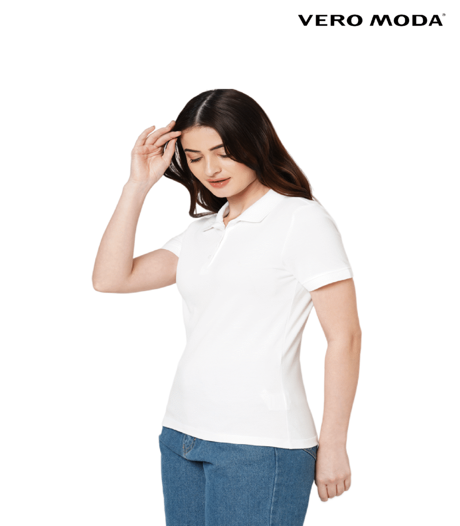 VM White Polo T- shirt (Women)