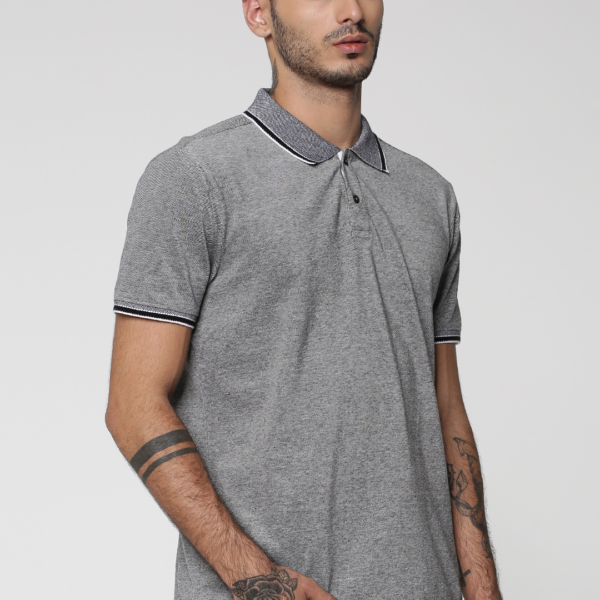 Viktor Grey Polo T- Shirt