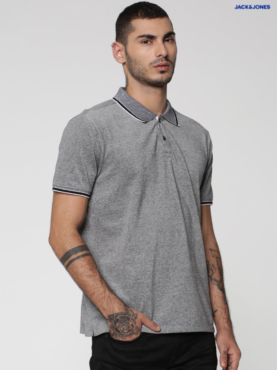Viktor Grey Polo T- Shirt