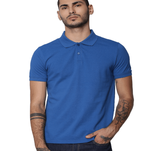 Plain Polo Blue T- shirt