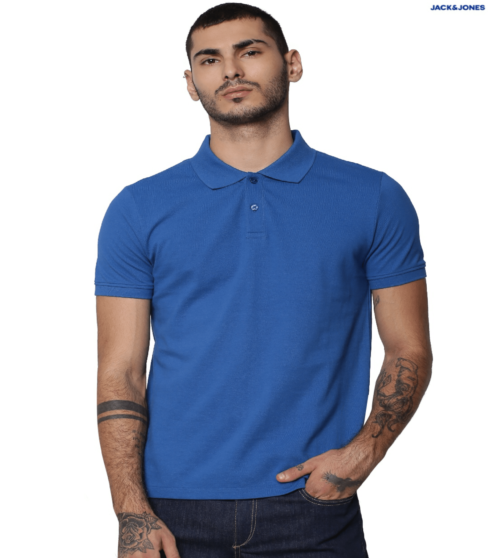 Plain Polo  Blue T- shirt