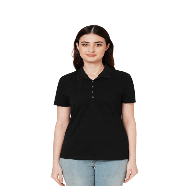 VM Plain Polo Black (Women)