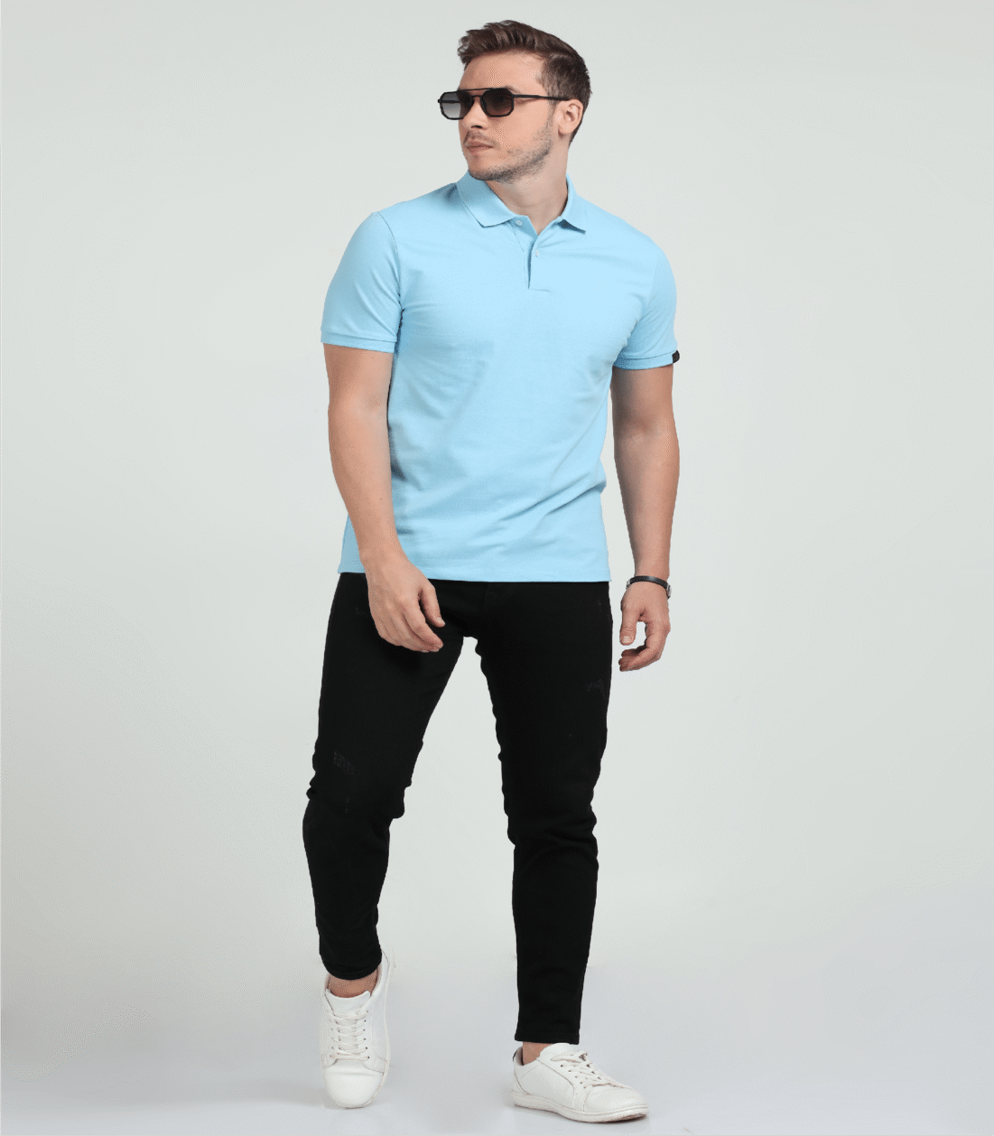 Premium Polo - Sky Blue