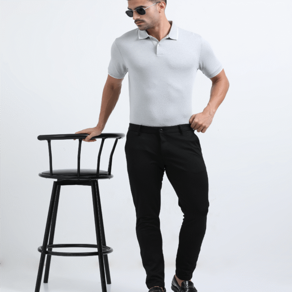 Vintage Charm Polo - Grey Melange MEN