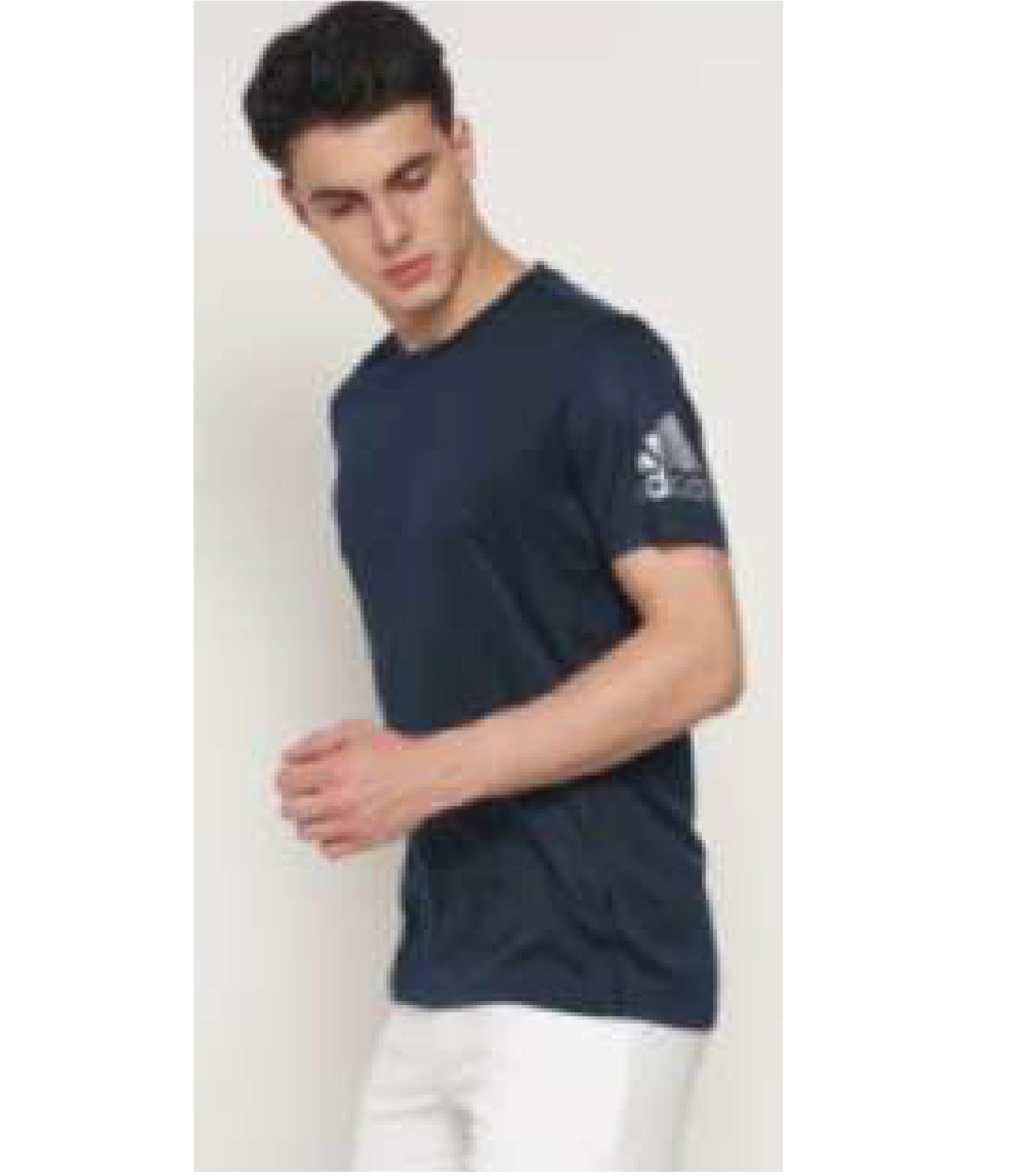Round Neck T-shirt Navy Blue