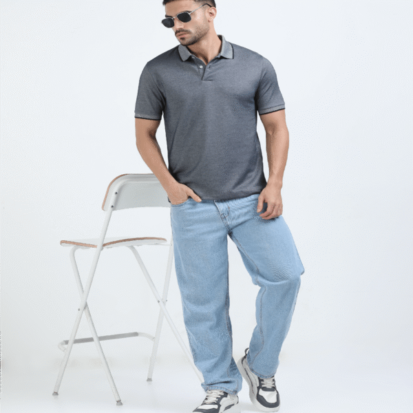 Vintage Charm Polo - Blue Melange MEN
